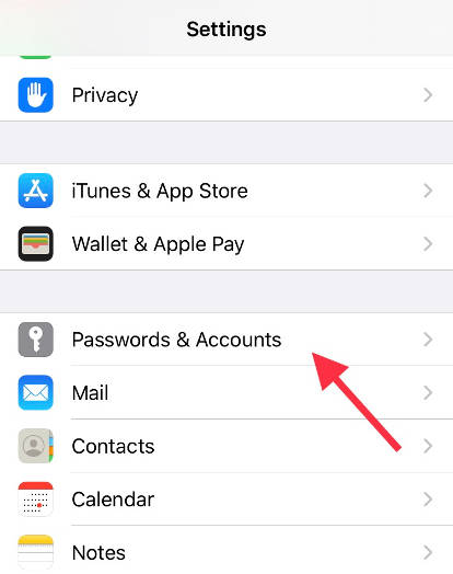 How to delete the Google account in Apple iPhone 6s 1