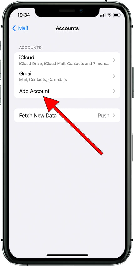 Add email account Apple iPhone 6s