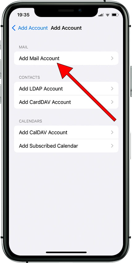 Add email account Apple iPhone 14 Pro