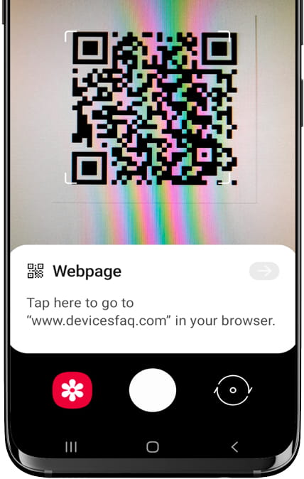 Conform Engineers rendering How to read or capture QR codes with a Samsung Galaxy A71