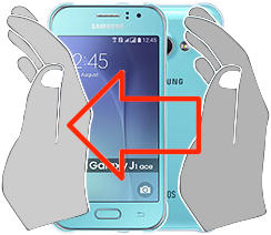 Screenshot in Samsung Galaxy J1 Ace