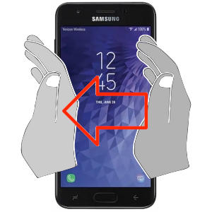 Screenshot in Samsung Galaxy J3 Orbit