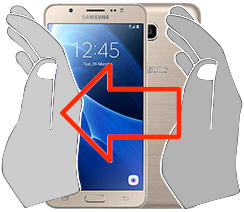 Screenshot in Samsung Galaxy J7 (2016)
