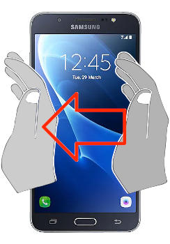 Screenshot in Samsung Galaxy J7 Metal