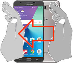 Screenshot in  Samsung Galaxy J7 V