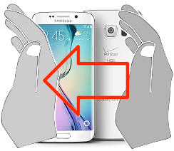 Screenshot in Samsung Galaxy S6 edge
