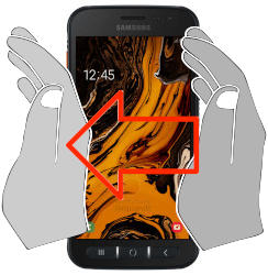 Screenshot in Samsung Galaxy Xcover 4s