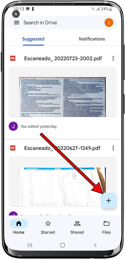 Add documents in Google Drive