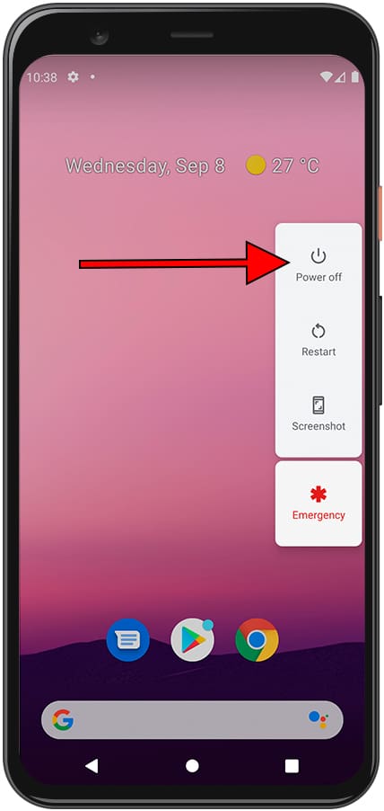 power off button android