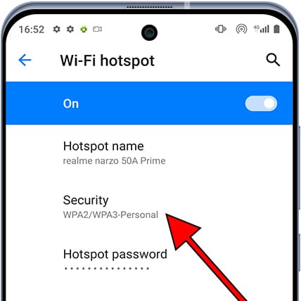 Wi-Fi hotspot security Android