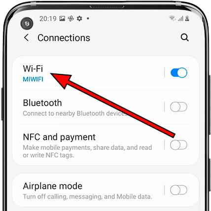 Decline spherical along How to create QR code to connect to WiFi on Samsung Galaxy A10